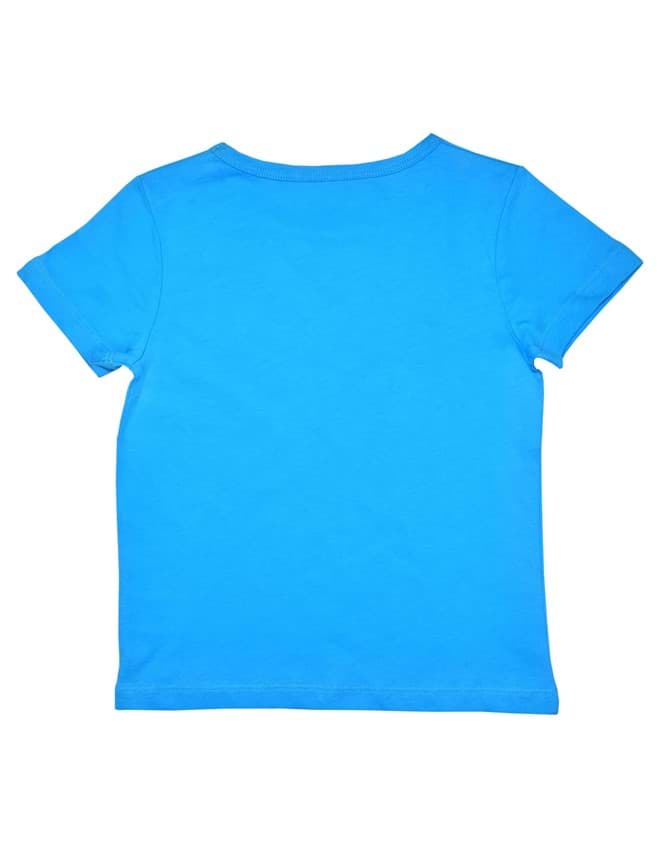 Basic Çocuk Turkuaz Mavi Kısa Kol T-shirt resmi